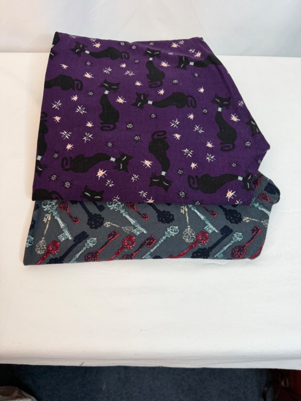 2 Pairs LLR Leggings, Black Cat & Skeleton Keys, TC - Picture 6 of 7